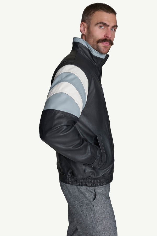 Starter MENS LAS VEGAS RAIDERS FULL ZIP LEATHER JACKET