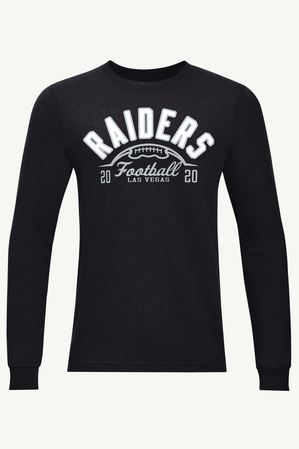 starter MENS LAS VEGAS RAIDERS HALF BALL LONG SLEEVE T SHIRT