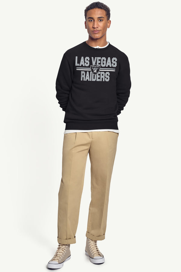 Starter MENS LAS VEGAS RAIDERS MESH LOOK SWEATSHIRT