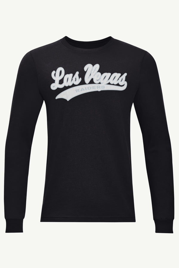 starter MENS LAS VEGAS RAIDERS TAILSWEEP LONG SLEEVE T SHIRT