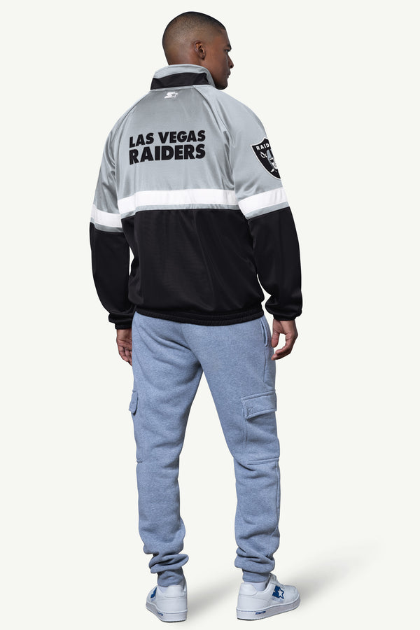Starter MENS LAS VEGAS RAIDERS VETERAN TRACK JACKET