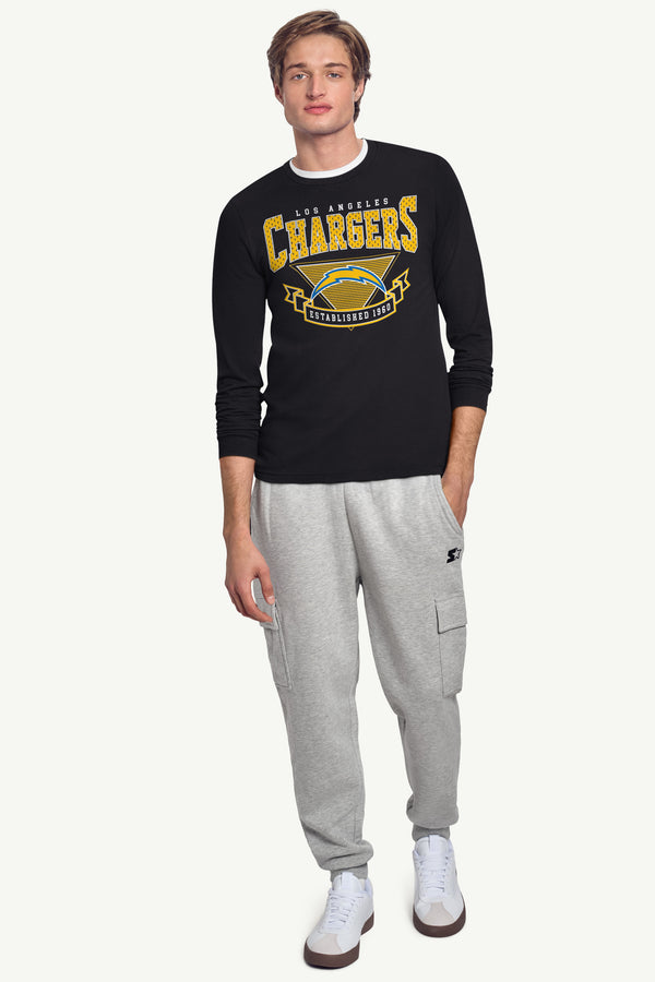 Starter MENS LOS ANGELES CHARGERS 80's INSPIRED LONG SLEEVE T SHIRT
