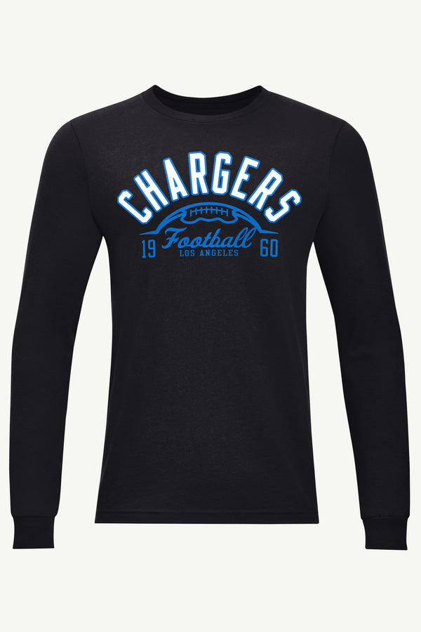 starter MENS LOS ANGELES CHARGERS HALF BALL LONG SLEEVE T SHIRT