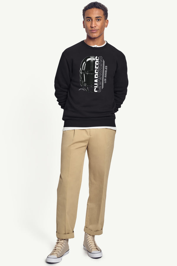 Starter MENS LOS ANGELES CHARGERS HALF HELMET SWEATSHIRT