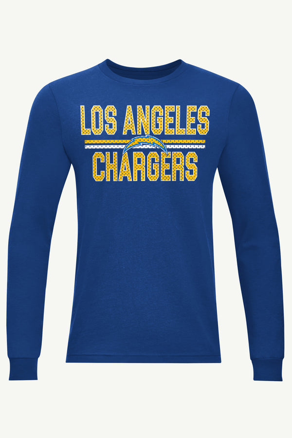 starter MENS LOS ANGELES CHARGERS MESH LOOK LONG SLEEVE T SHIRT