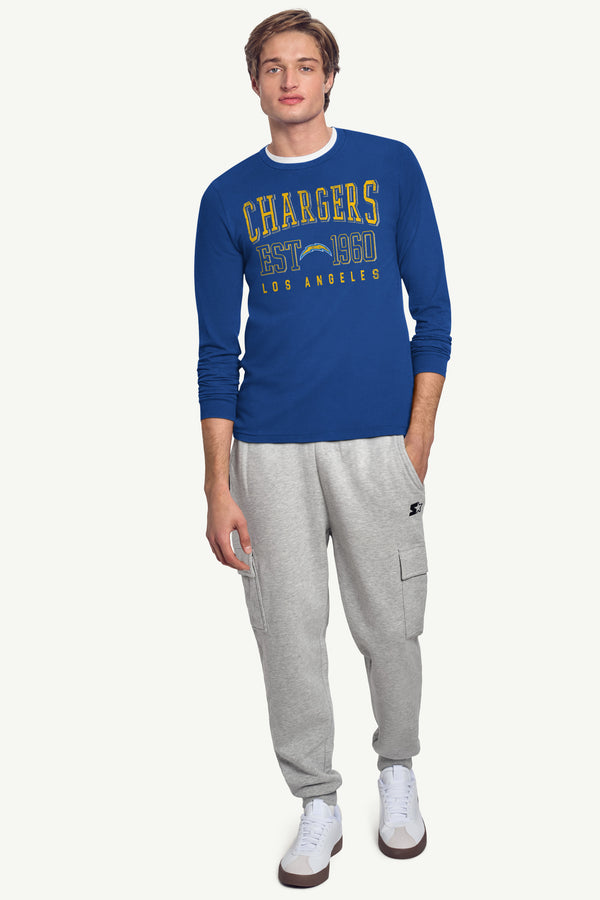 Starter MENS LOS ANGELES CHARGERS RETRO LONG SLEEVE T SHIRT