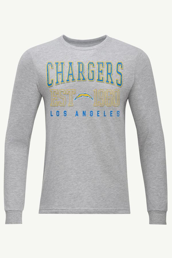 starter MENS LOS ANGELES CHARGERS RETRO LONG SLEEVE T SHIRT
