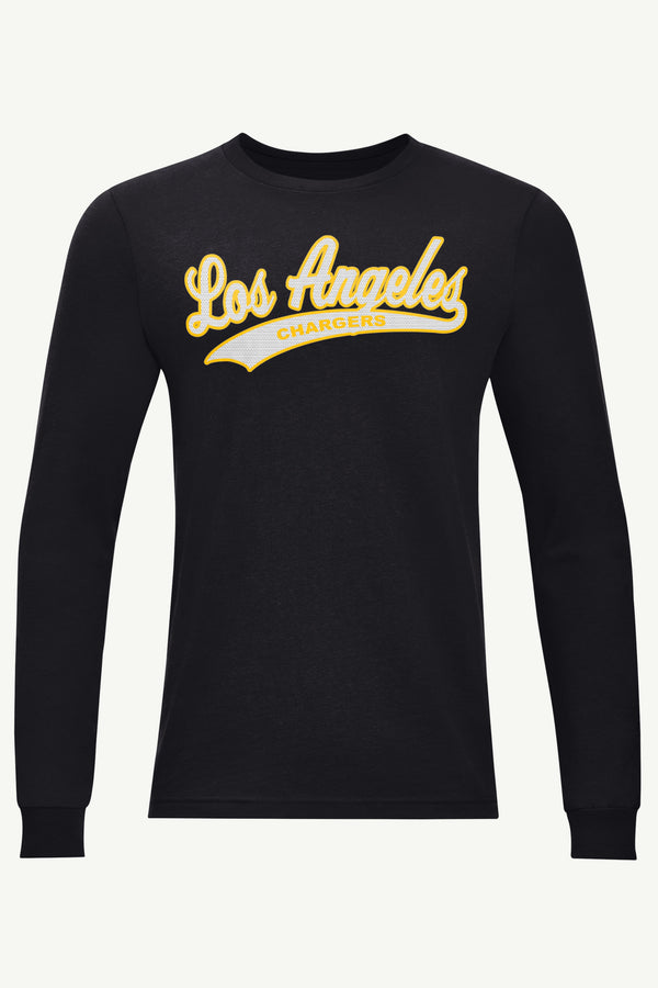 starter MENS LOS ANGELES CHARGERS TAILSWEEP LONG SLEEVE T SHIRT