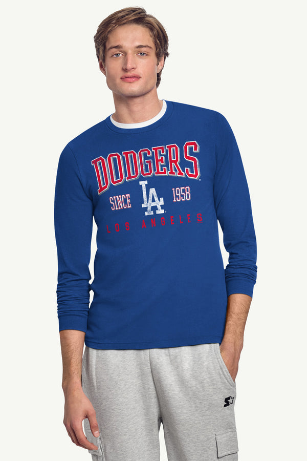 Starter MENS LOS ANGELES DODGERS RETRO LONG SLEEVE T SHIRT