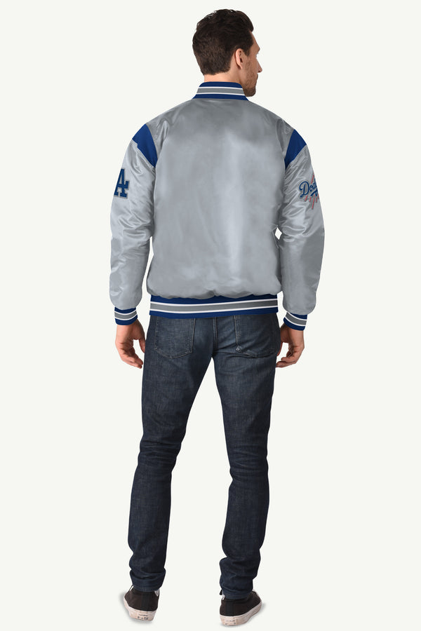 Starter MENS LOS ANGELES DODGERS SATIN VARSITY JACKET