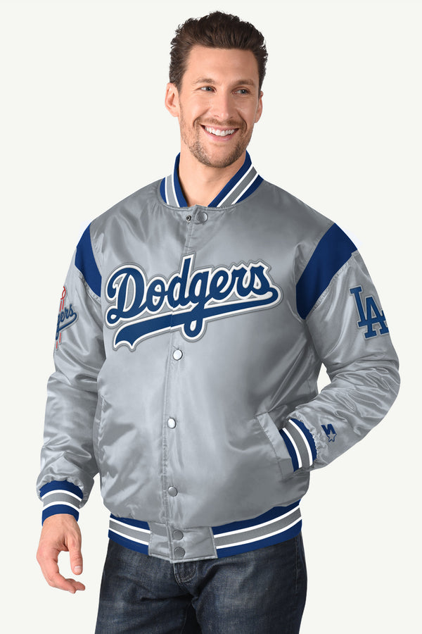starter MENS LOS ANGELES DODGERS SATIN VARSITY JACKET
