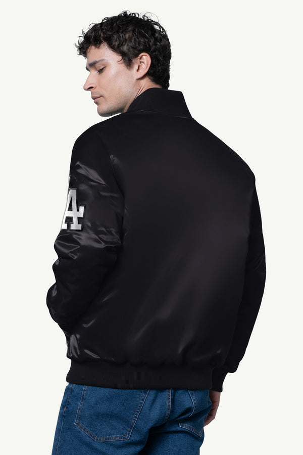 Starter MENS LOS ANGELES DODGERS SATIN VARSITY JACKET