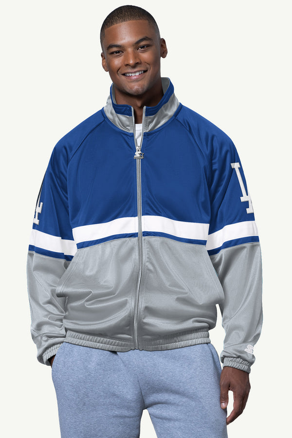 starter MENS LOS ANGELES DODGERS VETERAN TRACK JACKET
