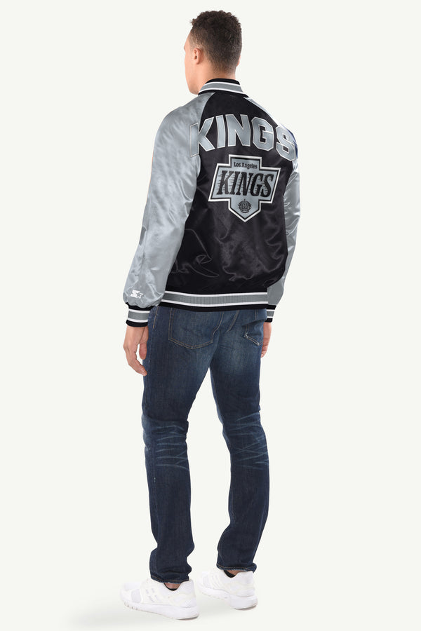 Starter MENS LOS ANGELES KNIGS INDUCTEE SATIN VARSITY JACKET