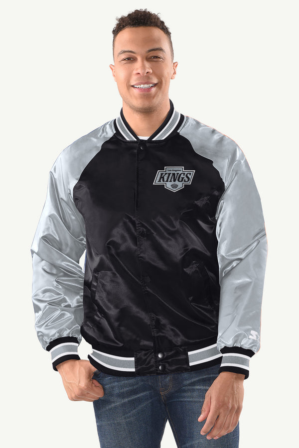 starter MENS LOS ANGELES KNIGS INDUCTEE SATIN VARSITY JACKET
