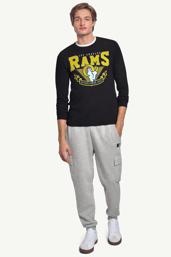 Starter MENS LOS ANGELES RAMS 80's INSPIRED LONG SLEEVE T SHIRT