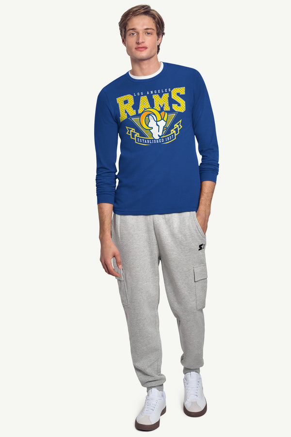 Starter MENS LOS ANGELES RAMS 80's INSPIRED LONG SLEEVE T SHIRT