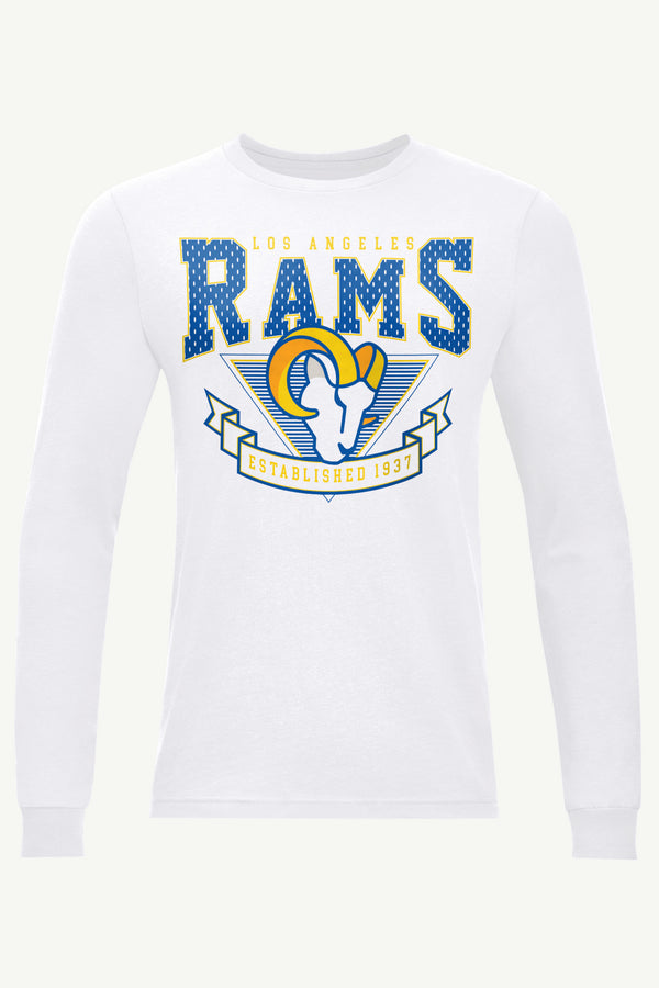 starter MENS LOS ANGELES RAMS 80's INSPIRED LONG SLEEVE T SHIRT