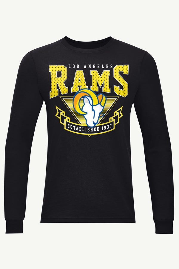 starter MENS LOS ANGELES RAMS 80's INSPIRED LONG SLEEVE T SHIRT