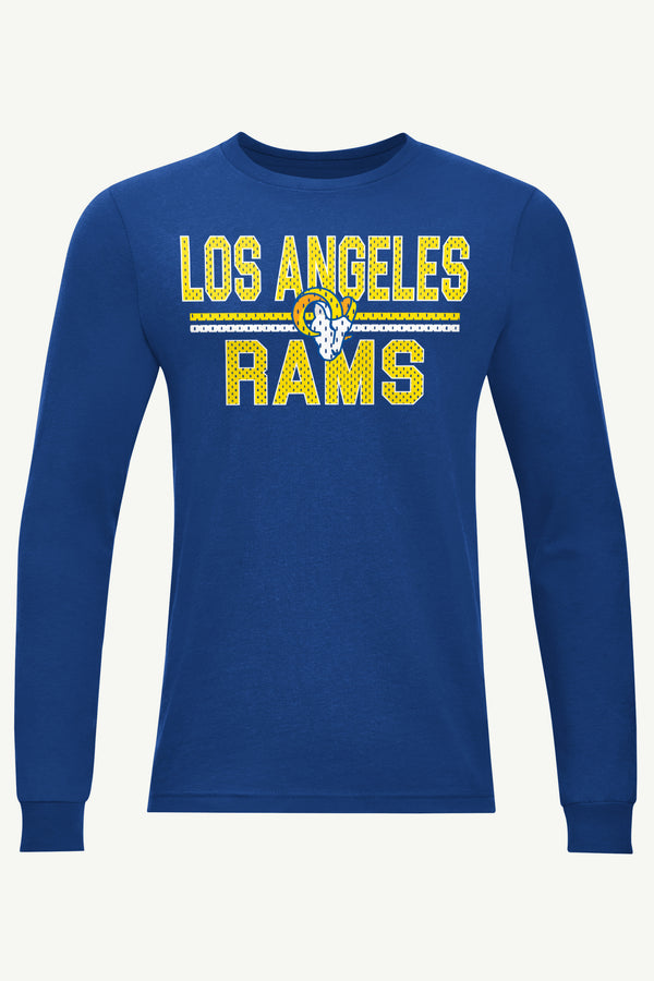 starter MENS LOS ANGELES RAMS MESH LOOK LONG SLEEVE T SHIRT