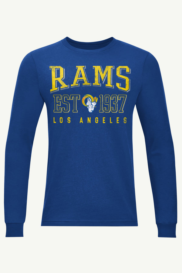starter MENS LOS ANGELES RAMS RETRO LONG SLEEVE T SHIRT
