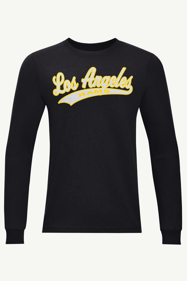 starter MENS LOS ANGELES RAMS TAILSWEEP LONG SLEEVE T SHIRT