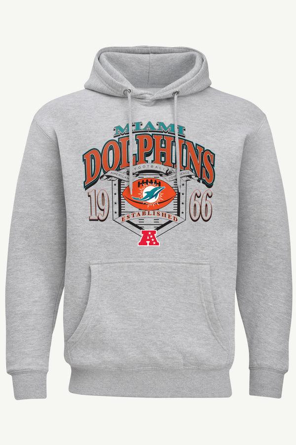 starter MENS MIAMI DOLPHINS 80s INSPIRED FIELD HOODIE
