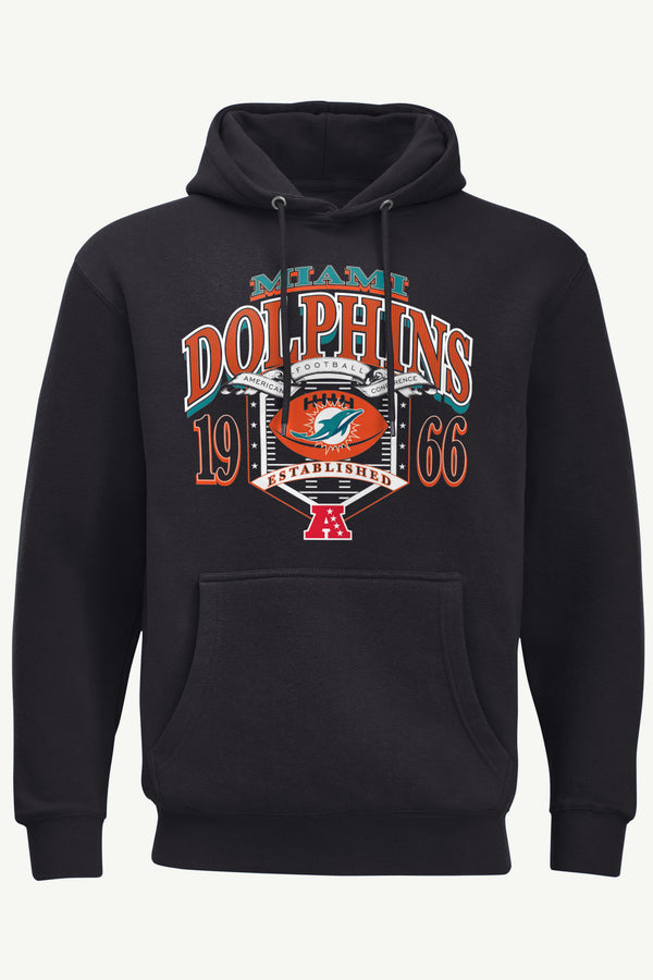 starter MENS MIAMI DOLPHINS 80s INSPIRED FIELD HOODIE