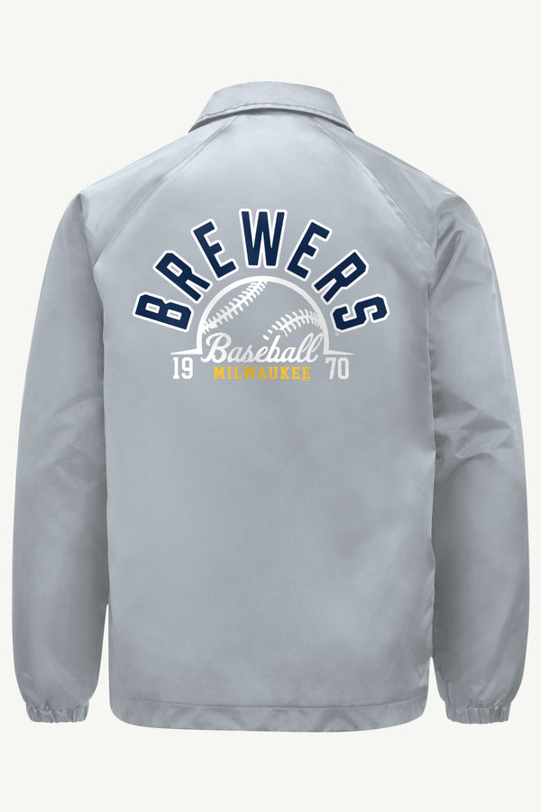 Starter MENS MILWAUKEE BREWERS RETRO TEAM COACHES JACKET