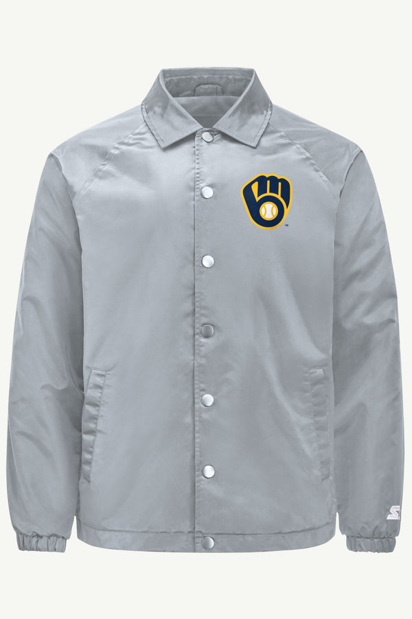 starter MENS MILWAUKEE BREWERS RETRO TEAM COACHES JACKET