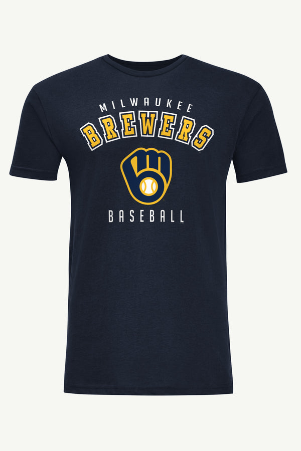 starter MENS MILWAUKEE BREWERS TEAM GRAPHIC T SHIRT