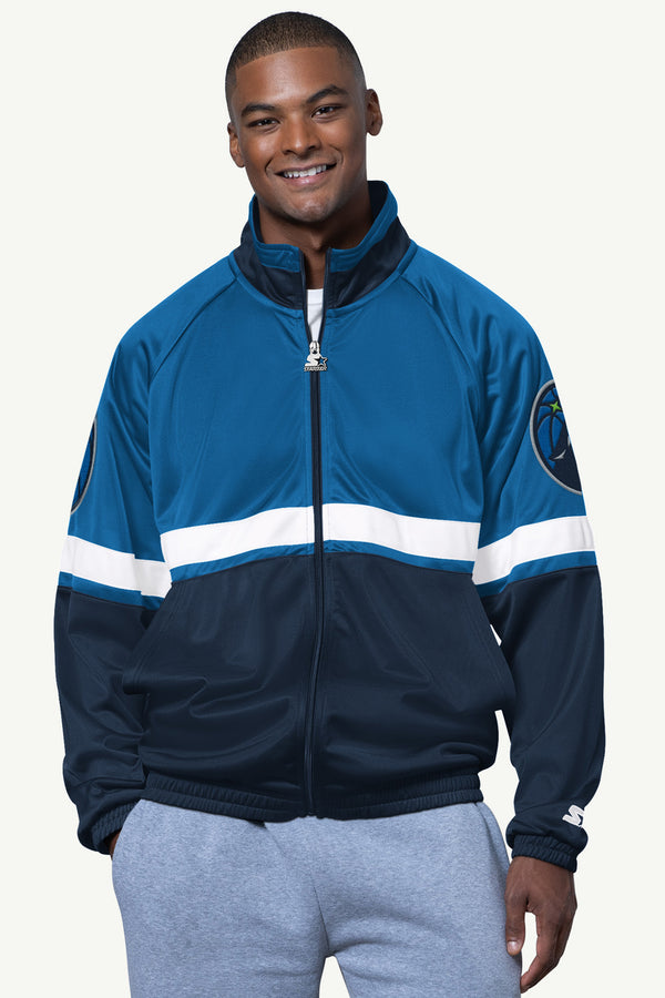 starter MENS MINNESOTA TIMBERWOLVES VETERAN TRACK JACKET