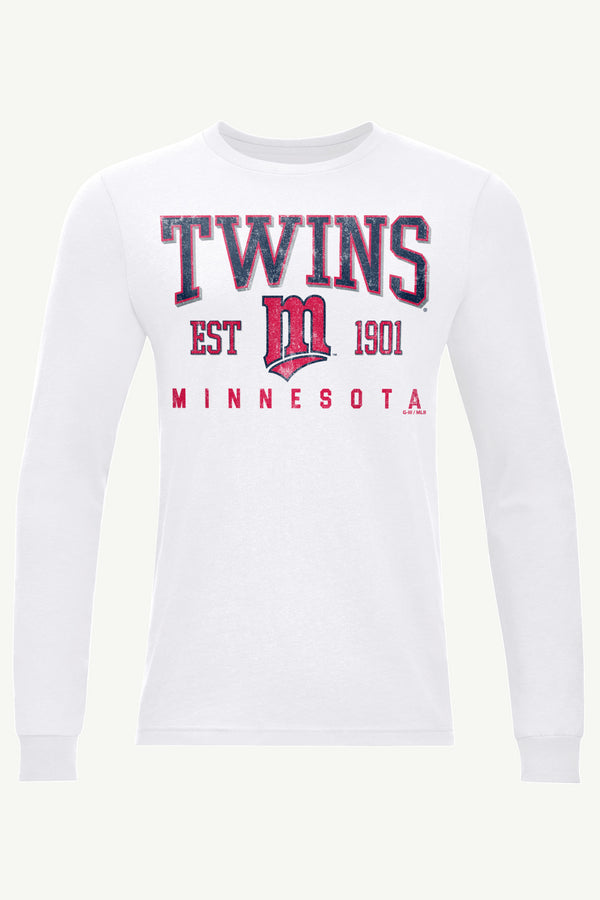 starter MENS MINNESOTA TWINS RETRO LONG SLEEVE T SHIRT