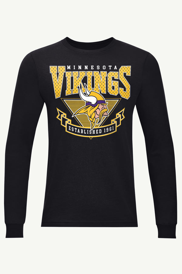 starter MENS MINNESOTA VIKINGS 80's INSPIRED LONG SLEEVE T SHIRT