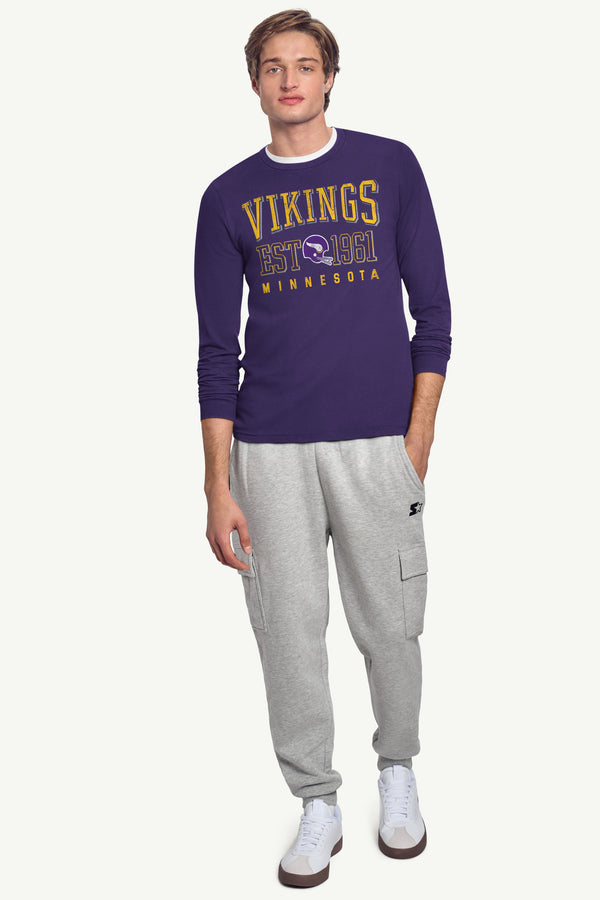 Starter MENS MINNESOTA VIKINGS RETRO LONG SLEEVE T SHIRT