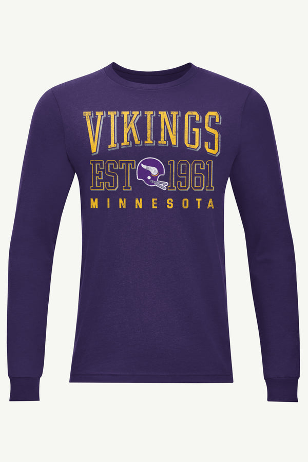 starter MENS MINNESOTA VIKINGS RETRO LONG SLEEVE T SHIRT