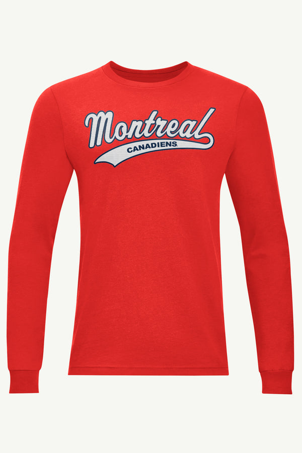 starter MENS MONTREAL CANADIENS TAILSWEEP LONG SLEEVE T SHIRT