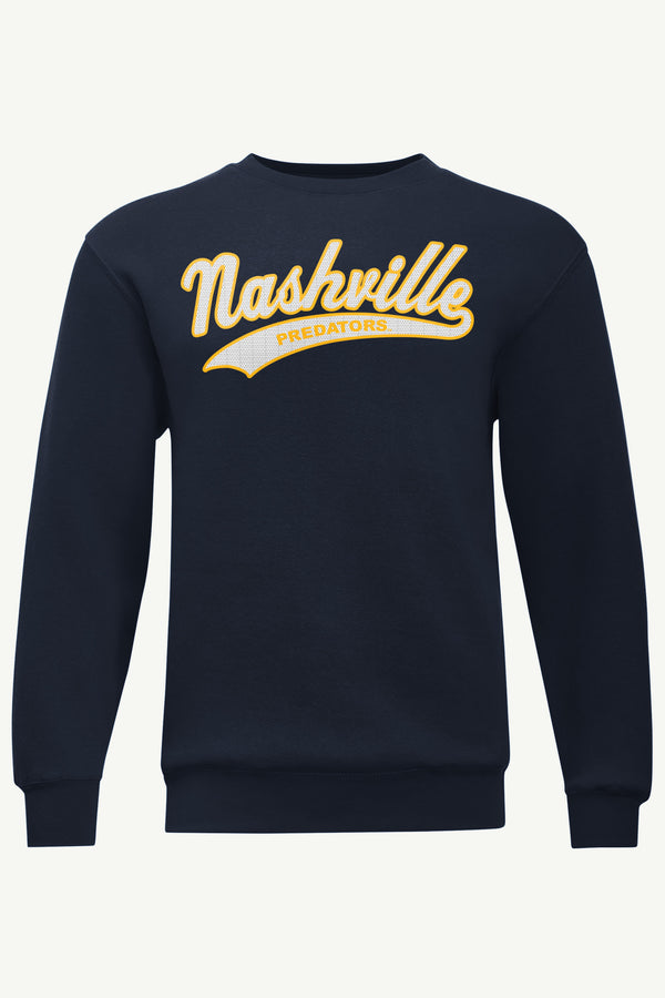 starter MENS NASHVILLE PREDATORS TAILSWEEP SWEATSHIRT