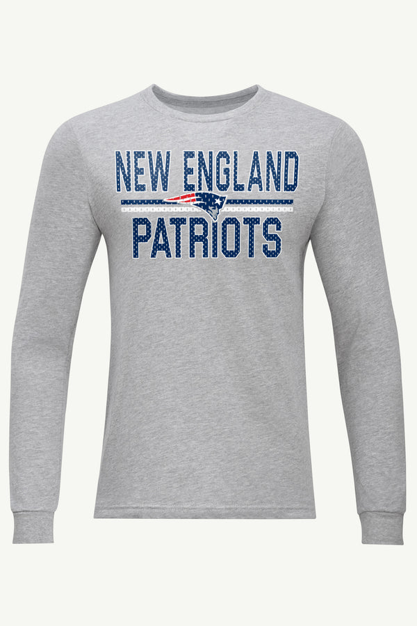 starter MENS NEW ENGLAND PATRIOTS MESH LOOK LONG SLEEVE T SHIRT