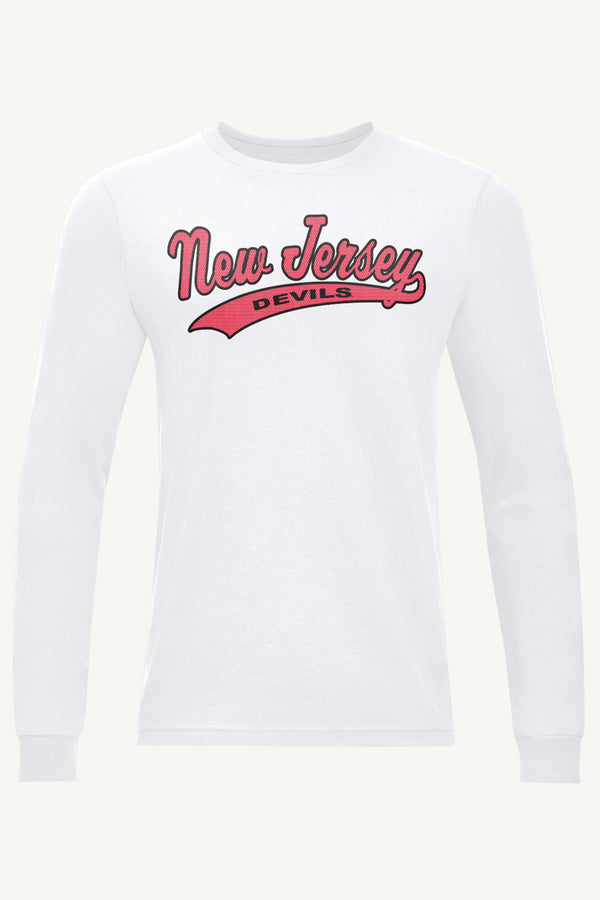starter MENS NEW JERSEY DEVILS TAILSWEEP LONG SLEEVE T SHIRT
