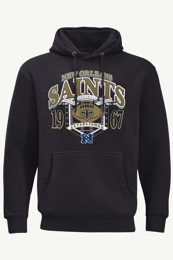 starter MENS NEW ORLEANS SAINTS 80s INSPIRED FIELD HOODIE