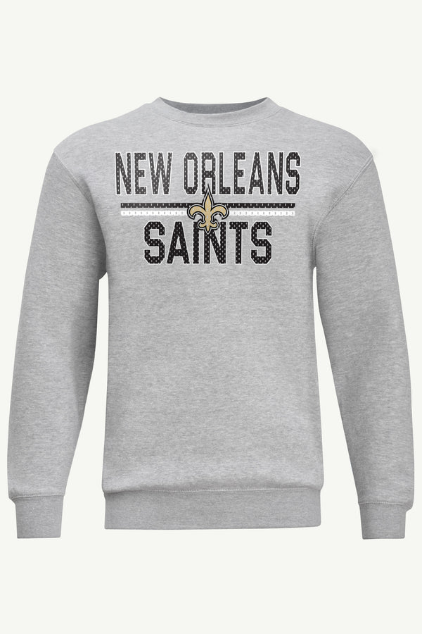 Starter MENS NEW ORLEANS SAINTS MESH LOOK SWEATSHIRT