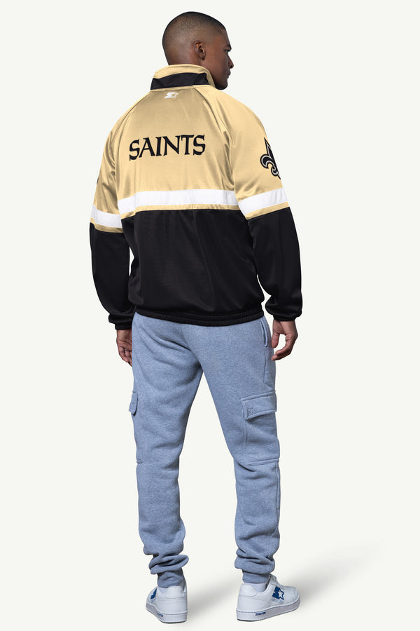 Starter MENS NEW ORLEANS SAINTS VETERAN TRACK JACKET