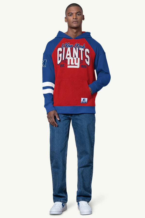 Starter MENS NEW YORK GIANTS INTERCEPTION COLORBLOCK HOODIE