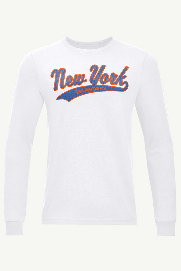starter MENS NEW YORK ISLANDERS TAILSWEEP LONG SLEEVE T SHIRT