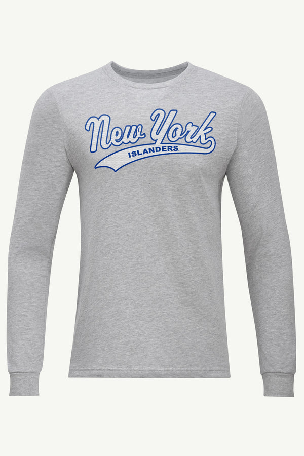 starter MENS NEW YORK ISLANDERS TAILSWEEP LONG SLEEVE T SHIRT