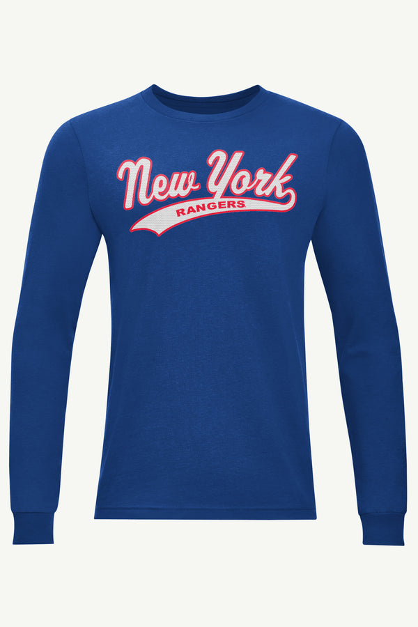 starter MENS NEW YORK RANGERS TAILSWEEP LONG SLEEVE T SHIRT
