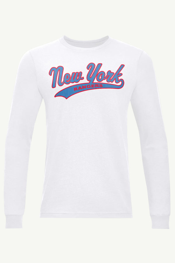 starter MENS NEW YORK RANGERS TAILSWEEP LONG SLEEVE T SHIRT