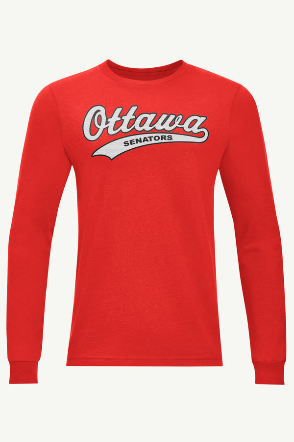 starter MENS OTTAWA SENATORS TAILSWEEP LONG SLEEVE T SHIRT