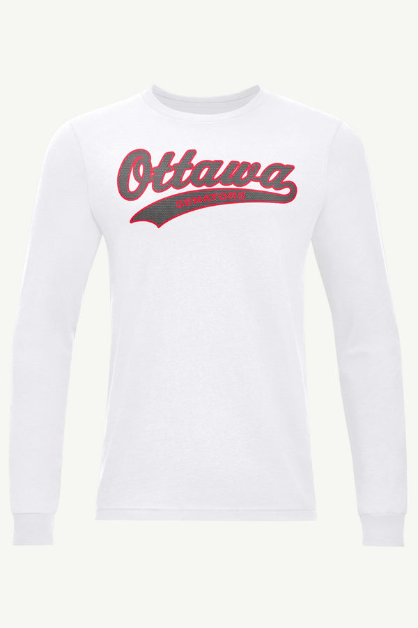 starter MENS OTTAWA SENATORS TAILSWEEP LONG SLEEVE T SHIRT